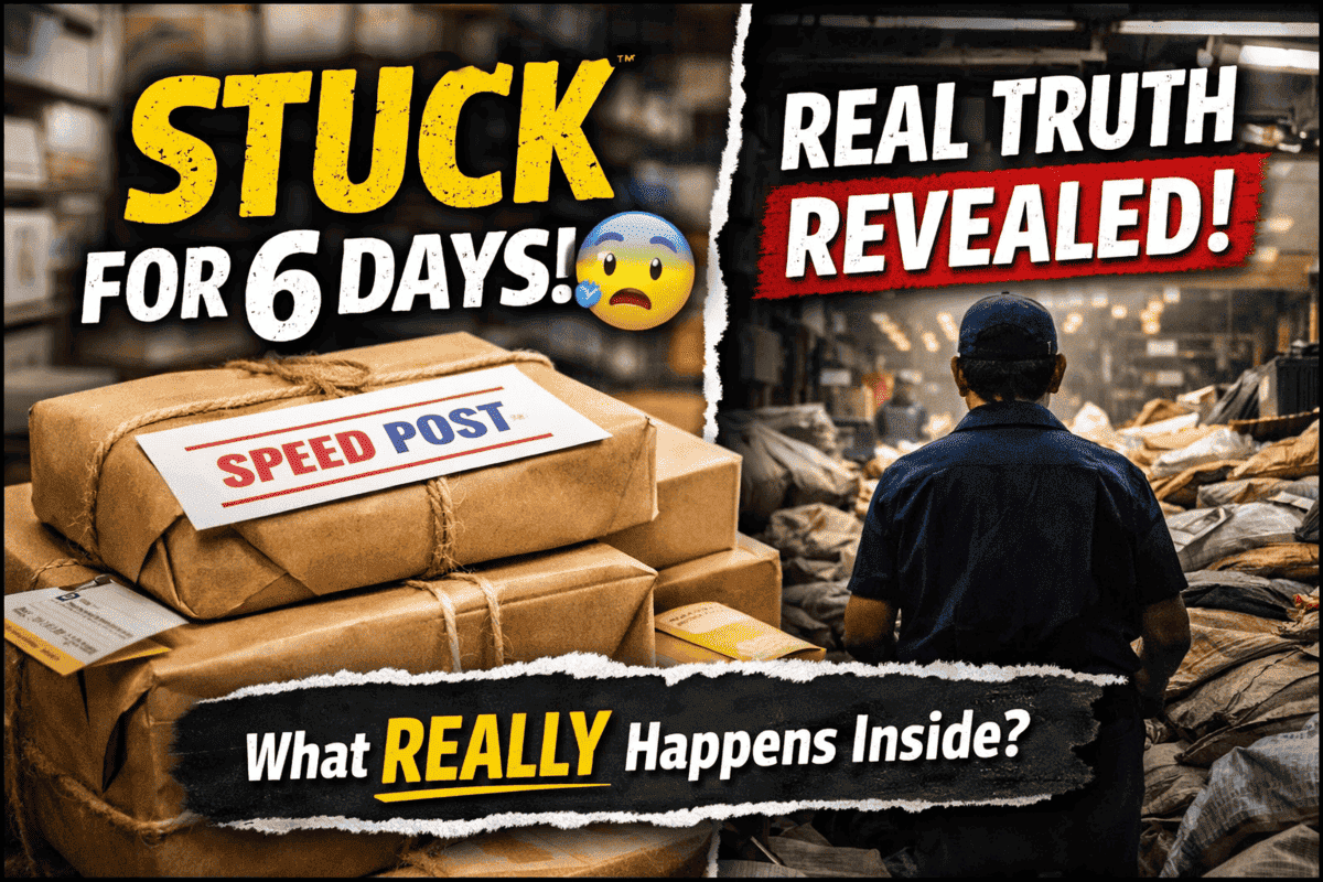 My Speed Post Was Stuck for 6 Days – What Really Happens Behind the Scenes